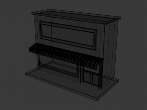 small pop up shop 3D Модель
