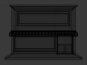 small pop up shop 3D Модель