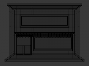 small pop up shop 3D Модель