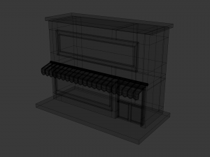 small pop up shop 3D Модель