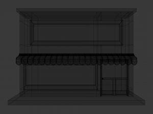 small pop up shop 3D Модель