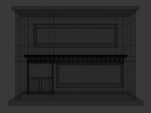 small pop up shop 3D Модель