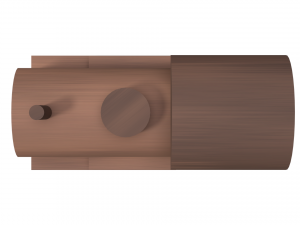 low poly wooden toy train Modello 3D