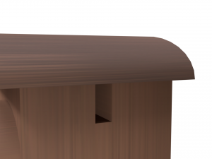 low poly wooden toy train Modello 3D