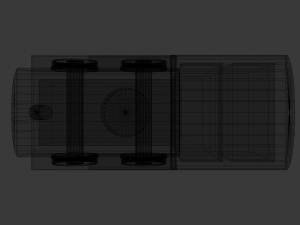 low poly wooden toy train Modello 3D