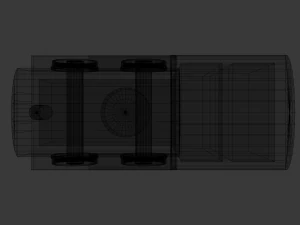 low poly wooden toy train 3D Model