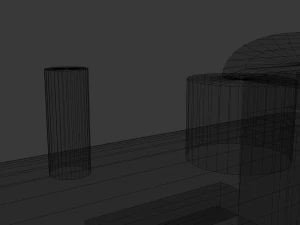 low poly wooden toy train 3D Model