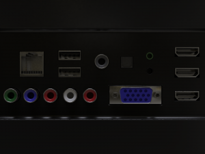 generic high-poly flat screen tv Modello 3D