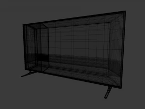 generic high-poly flat screen tv 3D Model