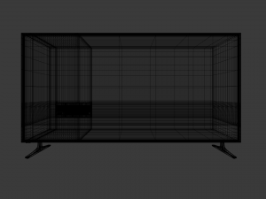 generic high-poly flat screen tv Modello 3D