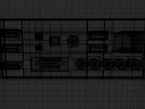 generic high-poly flat screen tv 3D Model
