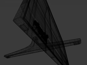 generic high-poly flat screen tv 3D Model