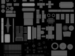 generic high-poly flat screen tv 3D Model