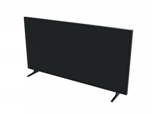 generic low-poly flat screen tv 3D Model
