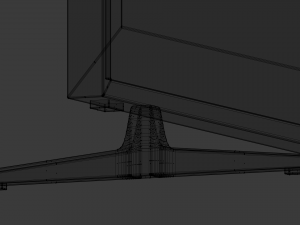 generic low-poly flat screen tv 3D 模型