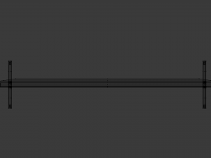 generic low-poly flat screen tv 3D 模型