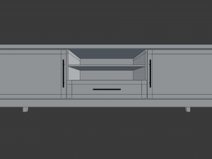 modern living room tv stand Modelo 3D