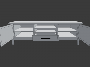 modern living room tv stand Modelo 3D