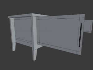 modern living room tv stand Modelo 3D