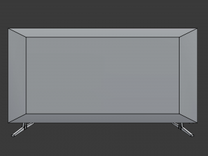 modern living room tv set 3Dモデル