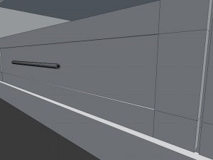 modern living room tv set 3Dモデル