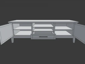 modern living room tv set 3D Model