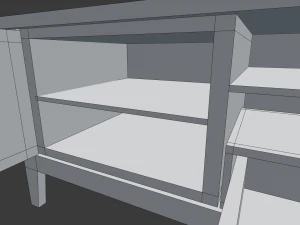 modern living room tv set 3D Model