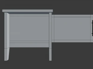 modern living room tv set 3D Model