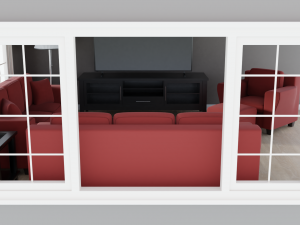 modern living room scene 3Dモデル