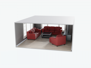 modern living room scene 3Dモデル