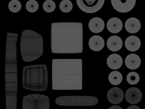 ブラウン管テレビ2 3Dモデル