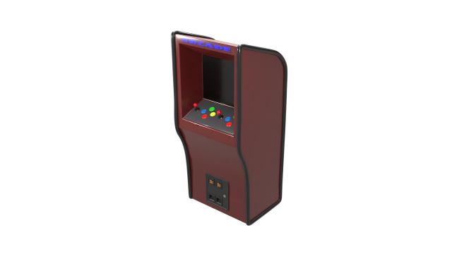 simple arcade machine 3D मॉडल .c4d .max .obj .3ds .fbx .stl .blend 
