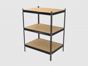 heavy duty industrial metal shelf 1 3D Model