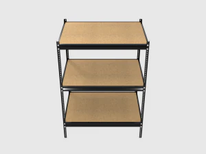 heavy duty industrial metal shelf 1 3D Model