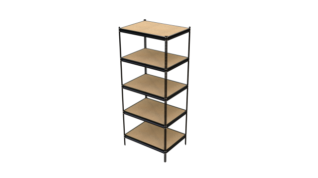 heavy duty industrial metal shelf 3 Modèle 3D .c4d .max .obj .3ds .fbx .stl .blend 