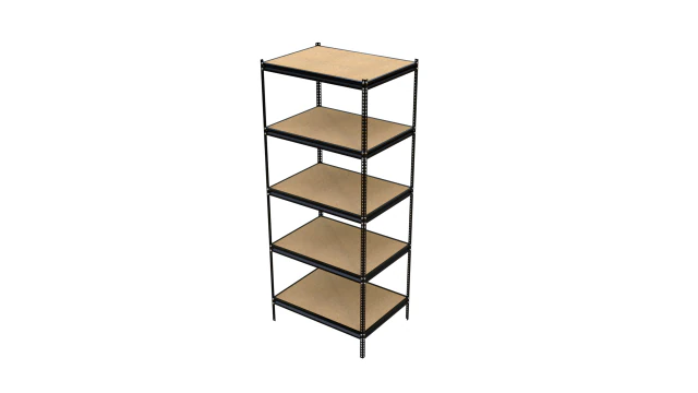 heavy duty industrial metal shelf 3 3D Model .c4d .max .obj .3ds .fbx .stl .blend