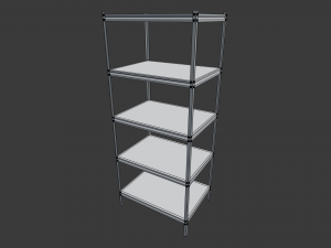 heavy duty industrial metal shelf 3 Modèle 3D