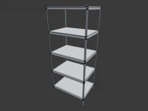 heavy duty industrial metal shelf 3 3D Model