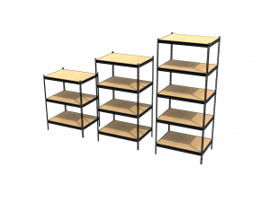 heavy duty metal shelf collection Modelo 3D