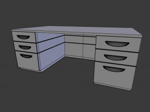 office desk 3D 模型