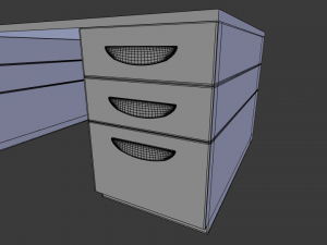 office desk 3D 模型