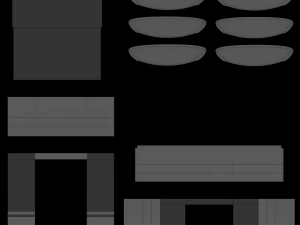 office desk 3D Model