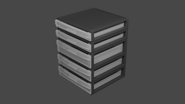 plastic cabinet 3D Model .c4d .max .obj .3ds .fbx .stl .blend 