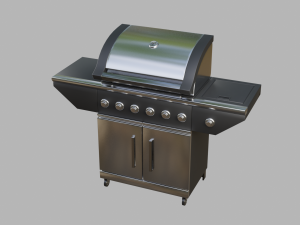 outdoor patio bbq 3D Model