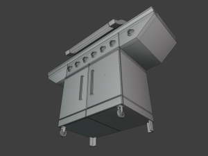 outdoor patio bbq 3Dモデル