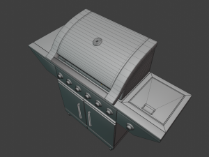 outdoor patio bbq 3Dモデル
