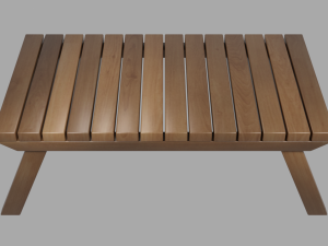 outdoor wooden patio dining table Modèle 3D