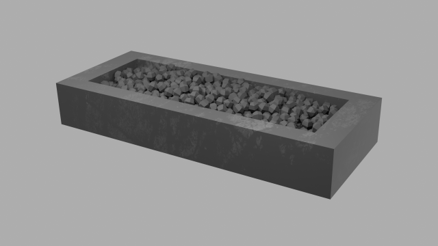 outdoor patio firepit 3D Model .c4d .max .obj .3ds .fbx .stl .blend 