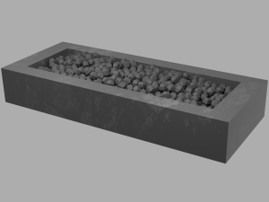 outdoor patio firepit 3D मॉडल