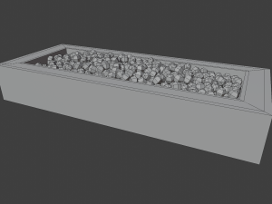 outdoor patio firepit 3D Model